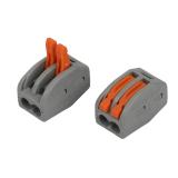 Клемма ЭРА NO-225-345 универсальная 222-412 с рычагами 2-проводная 0.08-2.5/4 мм2 (упаковка 100 шт.)