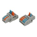 Клемма ЭРА NO-225-406 проходная разветвительная 222-4124 с рычагами 2/4 полюса 0.08-2.5/4 мм2 (упаковка 20 шт.)