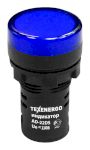 Арматура светосигнальная AD22DS(LED) 110В AC/DC d22  синяя        Texenergo