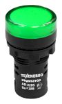 Арматура светосигнальная AD22DS(LED) 110В AC/DC d22  зеленая  Texenergo