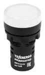 Арматура светосигнальная ИЛ16-22/23DS(LED)   24В AC/DC d22  белая      Texenergo