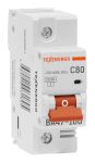 Автоматический выключатель ВА47-100 1п   80А  10кА Texenergo хар-ка С