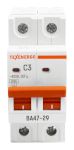 Автоматический выключатель ВА47-29 2п    3А    6кА Texenergo хар-ка С