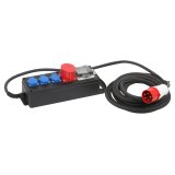 Удлинитель силовой ЭРА IND380-SF-4e-5x4-20m-IP44 380В на каучуковой колодке 4 розетки 1xCEE 5P/3xSCHUKO 20м КГ 5х2,5