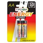 Батарейки Трофи LR6-2BL ENERGY POWER Alkaline (40/320/15360)