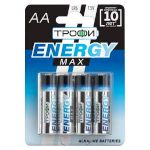 Батарейки Трофи LR6-4BL ENERGY MAX Alkaline (40/640/20480)