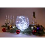 ENIN - WC ЭРА Гирлянда LED Мишура 3,9 м белый провод, холодный свет,  220V (24/576)