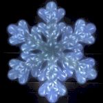 ENIOF-05 ЭРА Фигура LED Снежинка, 220V, IP44 (6/72)