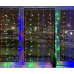 ENIZ-01M ЭРА Гирлянда LED Дождь/Занавес 1,8 м*1,5 м мультиколор 8 режимов, 220V, IP20 (60/720)