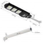 ЭРА Консольный светильник на солн. бат.,SMD, с кронштейном,60W,с датч. движ.,ПДУ,1000lm, 5000К, IP65