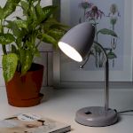 ЭРА наст.светильник N-116-Е27-40W-GY серый (16/96)