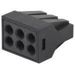 ЭРА NO-224-54 Клемма СМК с пастой, серия 306, 6 отверстий, 0,5-2,5 мм2 (упак. 50 шт.) (100/3000/6000