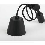 ЭРА Патрон пластиковый Е27 с подвесом, черный (60/720)