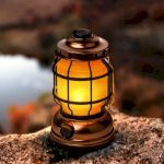 Фонарь кемпинговый светодиодный ЭРА KB-801 "Факел" на батарейках 2 режима (холодный + пламя)