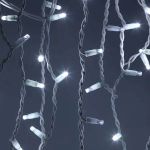 Гирлянда ЭРА ERAPS-BK1 бахрома 0,7x2 м холодный белый свет 100 LED