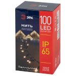 Гирлянда ЭРА ERAPS-NZ2 светодиодная новогодняя нить уличная 10 м желтая 100 LED