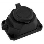 K-1e-B-IP44 ЭРА Колодка каучуковая с/з 1гн 16A IP44 черная (24/240/1440)