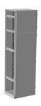 Корпус ВРУ-2 1800х450х450  IP54 без б/п  RAL 7035 серый TEXENERGO