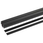 Магнитный трековый шинопровод ЭРА TRM-PC20-300 B встраиваемый для натяжных потолков 3м черный для системы NOVA ver.2
