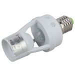 MD 015 Датчик движения ЭРА белый E27 60Вт 360гр 6м IP20 (50/1600)