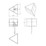 Модуль соединительный светодиодный ЭРА  SML-AC-W-6K-03 для светильников SML 3Вт 6500K 270Лм треугольник белый