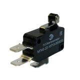 МП45-22-10713-00УХЛ3, миниатюрный, перекидной контакт 1НО-1НЗ, рычаг с коротким роликом