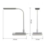 Настольный светильник ЭРА NLED-499-10W-W светодиодный с основанием белый