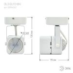 OL3 GU10 WH Подсветка ЭРА Накладной, белый (50/900)