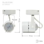 OL4 GU10 WH Подсветка ЭРА Накладной, белый (50/900)