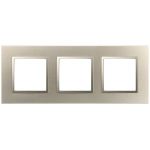 Рамка для розеток и выключателей ЭРА Elegance 14-5013-04 Classic, на 3 поста, шампань