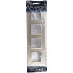 Рамка для розеток и выключателей ЭРА Elegance 14-5014-04 Classic, на 4 поста, шампань