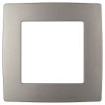Рамка для розеток и выключателей ЭРА Серия 12 12-5001-16 на 1 пост, титан