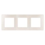 Рамка для розеток и выключателей ЭРА Серия 12 12-5103-15 на 3 поста, Сатин, перламутр