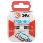 Разветвитель электрический ЭРА SP-2-USB-W на 2 розетки 220V + 2xUSB 2400mA, без заземл 10А (белый)