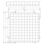 Решетка защитная ЭРА SPO-BAR-650-650 из армированной стали для светильников 657х657х98 армстронг