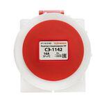 Розетка 1142 стац.  ОУ 3P+PE         16А  380В  IP67