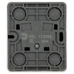 Розетка ЭРА Эксперт 11-2203-03 2P+E Schuko IP20 16A-250В ОУ алюминий