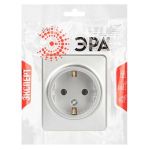 Розетка ЭРА Эксперт 11-2203-03 2P+E Schuko IP20 16A-250В ОУ алюминий