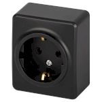 Розетка ЭРА Эксперт 11-2203-05 2P+E Schuko IP20 16A-250В ОУ антрацит