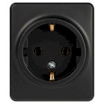 Розетка ЭРА Эксперт 11-2203-05 2P+E Schuko IP20 16A-250В ОУ антрацит
