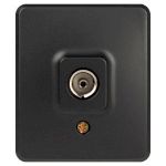 Розетка ЭРА Эксперт 11-3201-05 TV одиночная, IP20, ОУ, антрацит