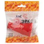 Розетка ЭРА RX10-R-IP44 каучуковая c заземлением 16А IP44 прямая красная
