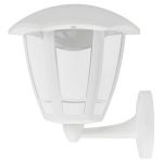 Садово-парковый светильник ЭРА ДБУ 07-8-005 3000К Дели 1 белый 6 гранный настенный IP44 светодиодный 8Вт 3000K