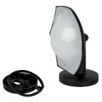 Садово-парковый светильник ЭРА ДБУ 07-8-007 Дели 5 черный 6 гранный настенный IP44 светодиодный 8Вт 6500K