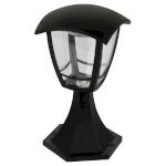 Садово-парковый светильник ЭРА ДТУ 07-8-001 Валенсия черный 4 гранный напольный IP44 светодиодный 8Вт 3000K