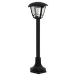 Садово-парковый светильник ЭРА ДТУ 07-8-002 Валенсия 4 черный 4 гранный напольный IP44 светодиодный 8Вт 3000K