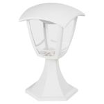 Садово-парковый светильник ЭРА ДТУ 07-8-003 Валенсия 1 белый 6 гранный напольный IP44 светодиодный 8Вт 3000K