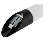 Садово-парковый светильник ЭРА НБУ 01-60-018 Поллар настенный черный IP54 Е27 max60Вт h400мм