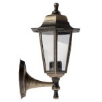 Садово-парковый светильник ЭРА НБУ 06-60-001 бронза 6 гранный настенный IP44 Е27 max60Вт