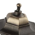 Садово-парковый светильник ЭРА НБУ 06-60-001 бронза 6 гранный настенный IP44 Е27 max60Вт